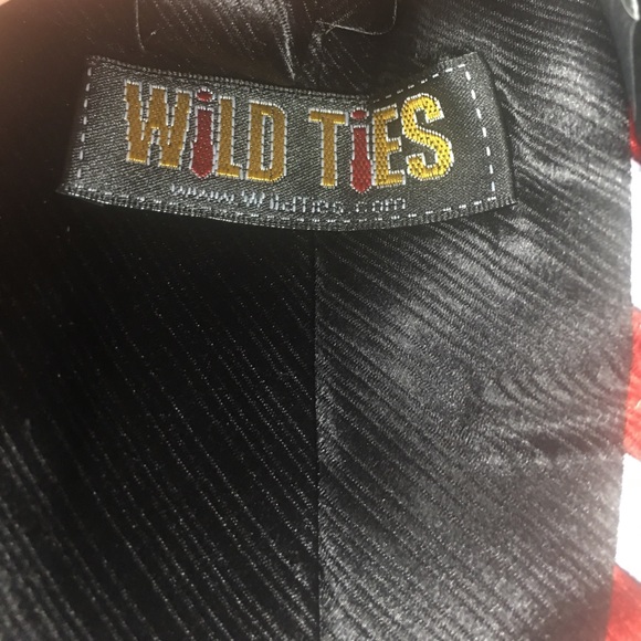 PATRIOTIC USA FLAG NECK TIE BY WILD TIES - NEW - Picture 5 of 5